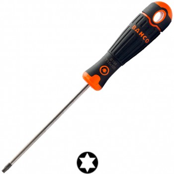 CHAVE DE FENDA BAHCOFIT TORX® COM CABO DE BORRACHA Ref. B194