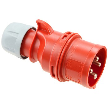 TOMADA INDUSTRIAL 3P+E 16A 400V VERMELHO IP44