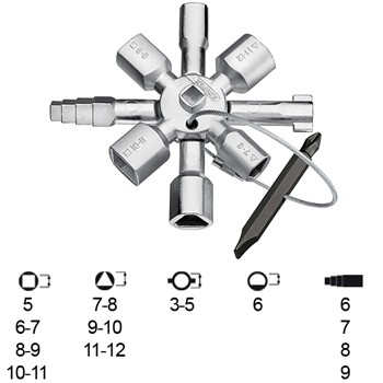 CHAVE PARA CABINE DE CONTROLE TWINKEY® Ref. 00 11 01