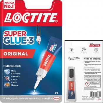 ADESIVO INSTANTÂNEO LOCTITE "SUPER GLUE-3" 3 Gr.