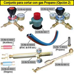 Produtos para cortar com gás Propano (Opção 2)