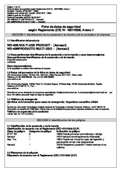 Ficha de Dados de Segurança PT